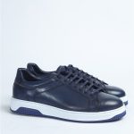 Blue with black sole mix sneakers