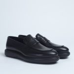 Penny loafers with platform black