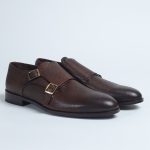 Coffe brown monkstrap with