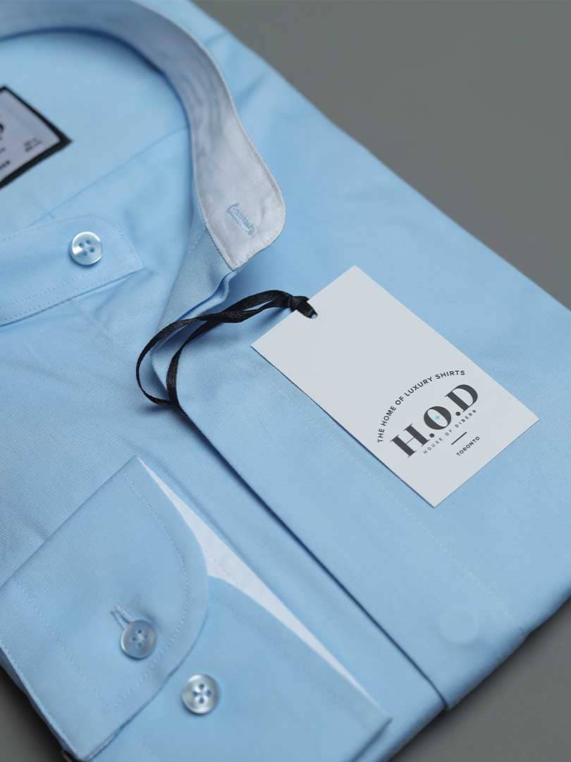 Non-Iron Twill Shirt - Sky Blue