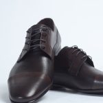 Dark brown derbies with soft leather