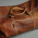 HOD Genuine Leather Travel Duffel Bag with Shoe Compartment